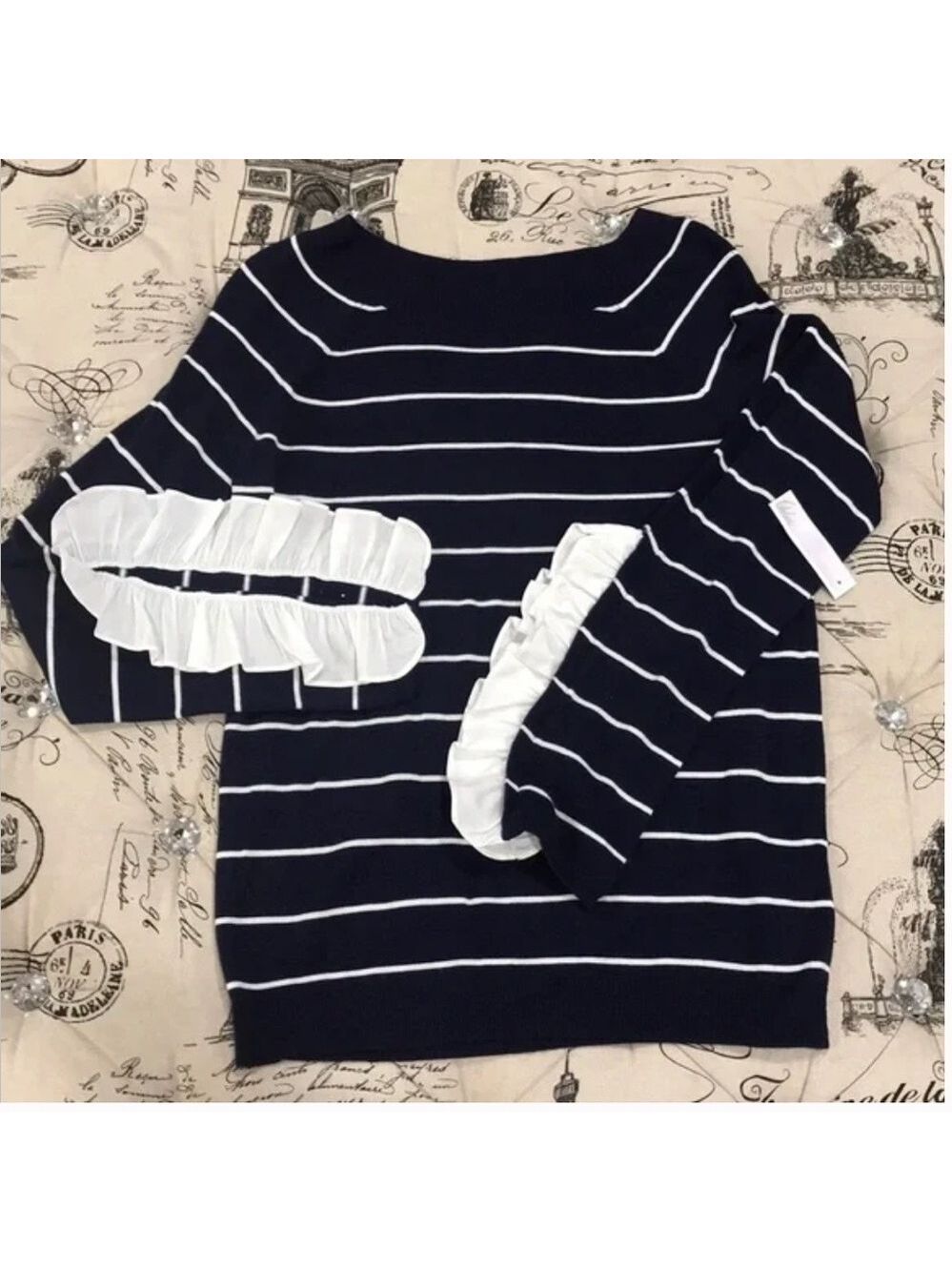 Chelsea28 Ruffle Sleeve Sweater - Picture 3 of 5